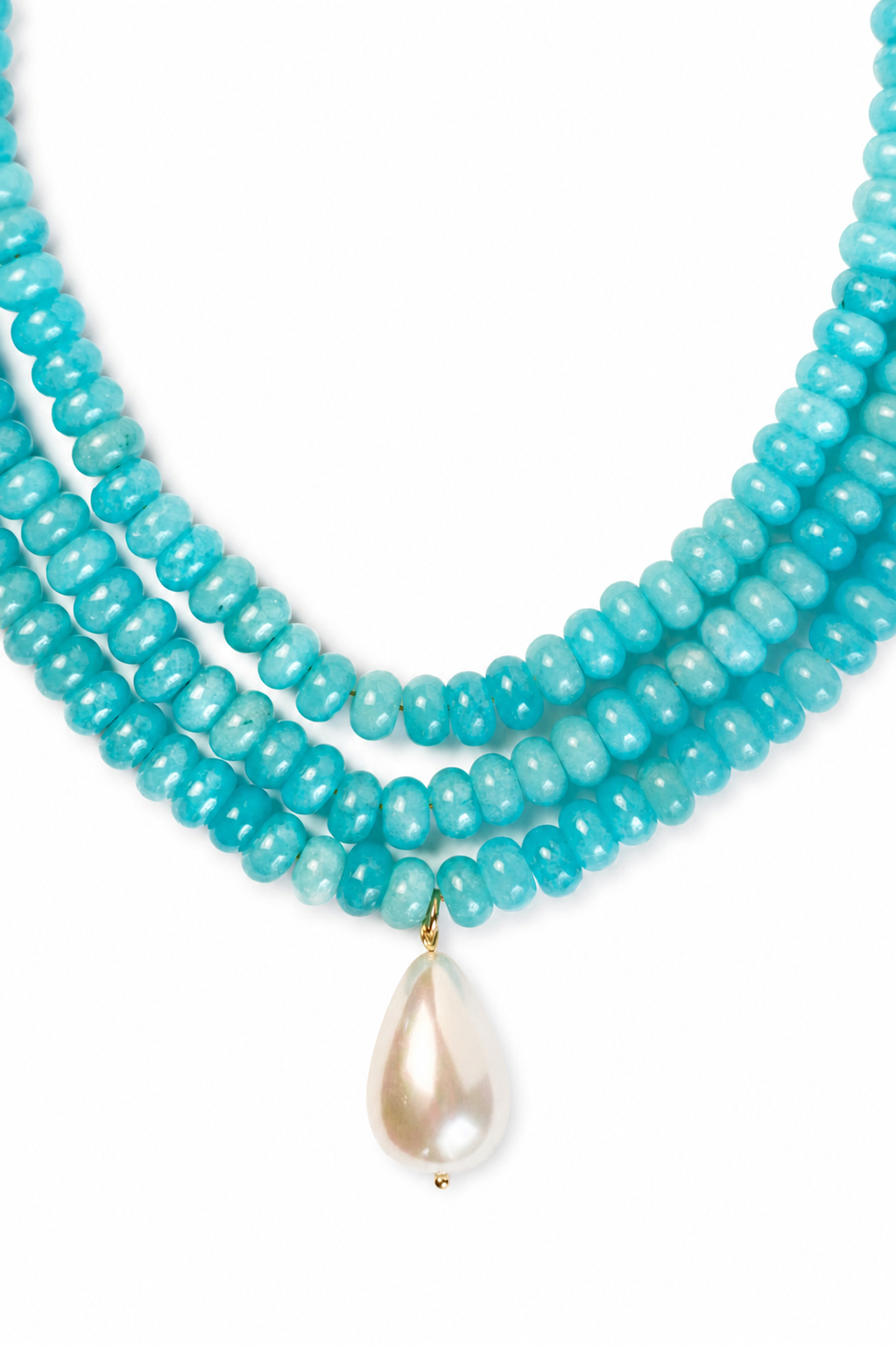 Dolce Vita  Turquoise  Pearl Necklace