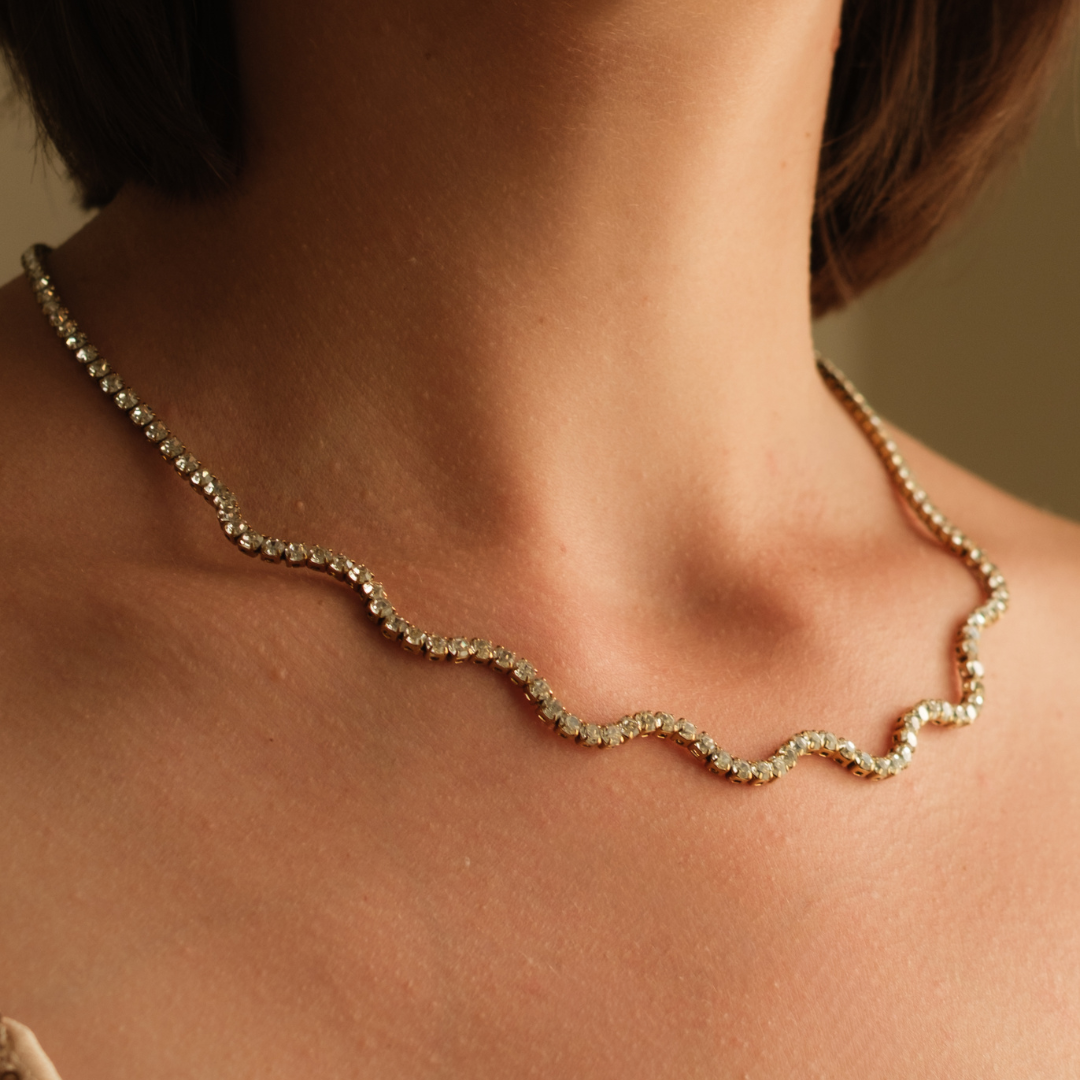 Odette Mini 2MM Crystal Twist Necklace