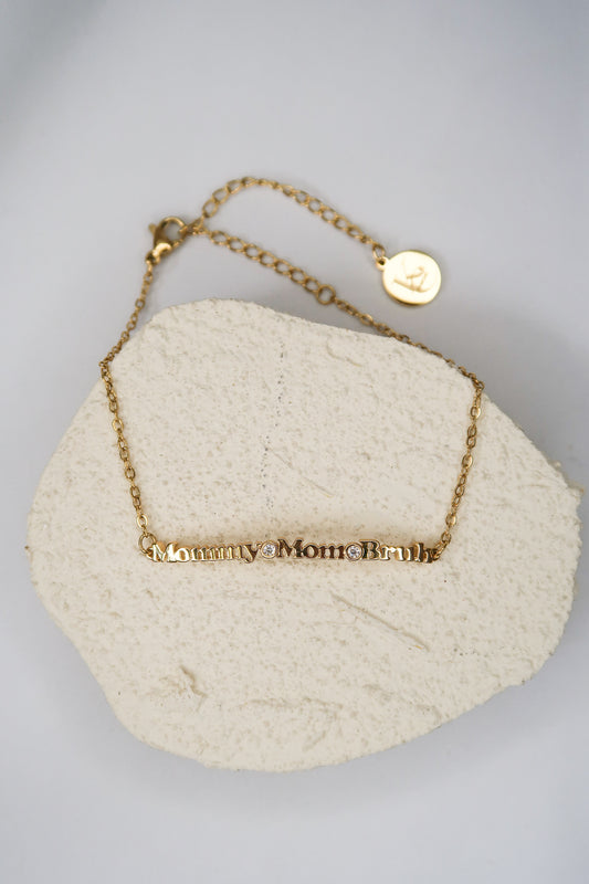 Mommy Mom Bruh 316L Stainless Steel Bracelet/Anklet