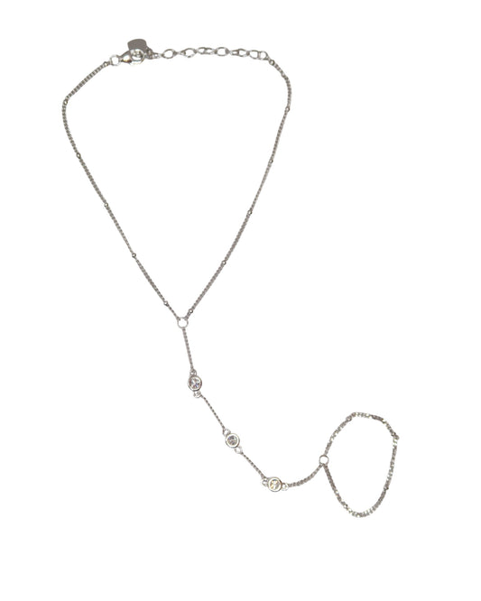 The One You Never Take Off 8 Carat .925 Sterling Silver Moissanite Hand Chain