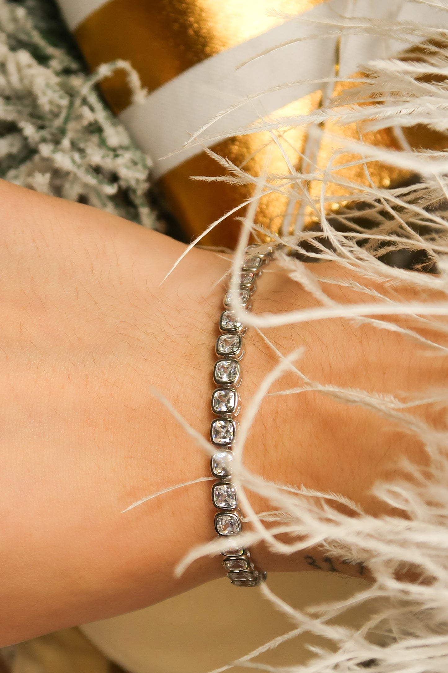 The Legacy .925 Sterling Silver Bezel Tennis Bracelet