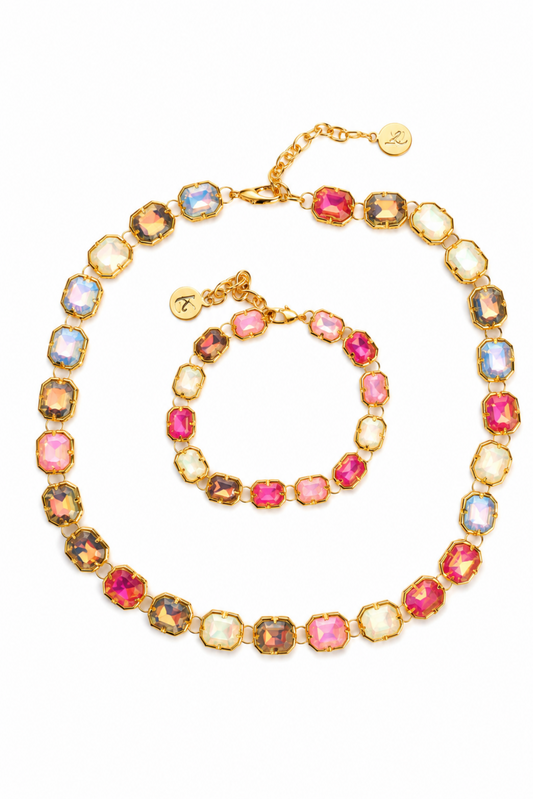 Take Me To Europe Necklace + Bracelet Duo