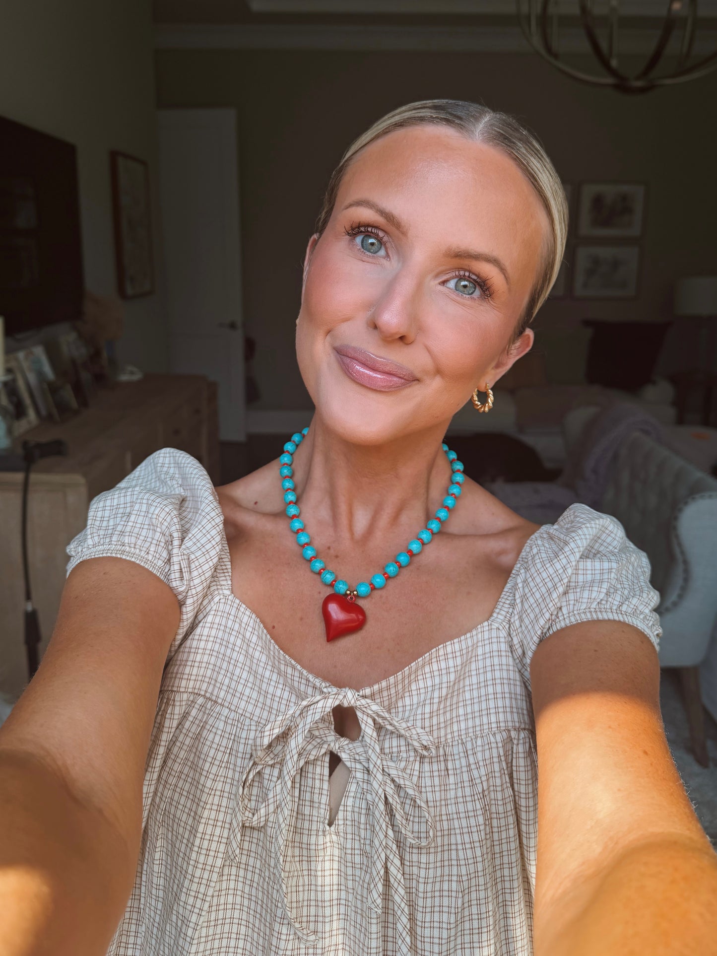 Bleu Amour Beaded Necklace