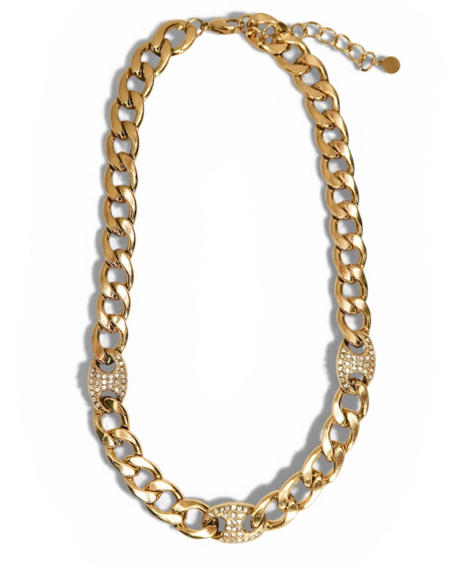 Outkast Crystal 316L Necklace and Bracelet Duo