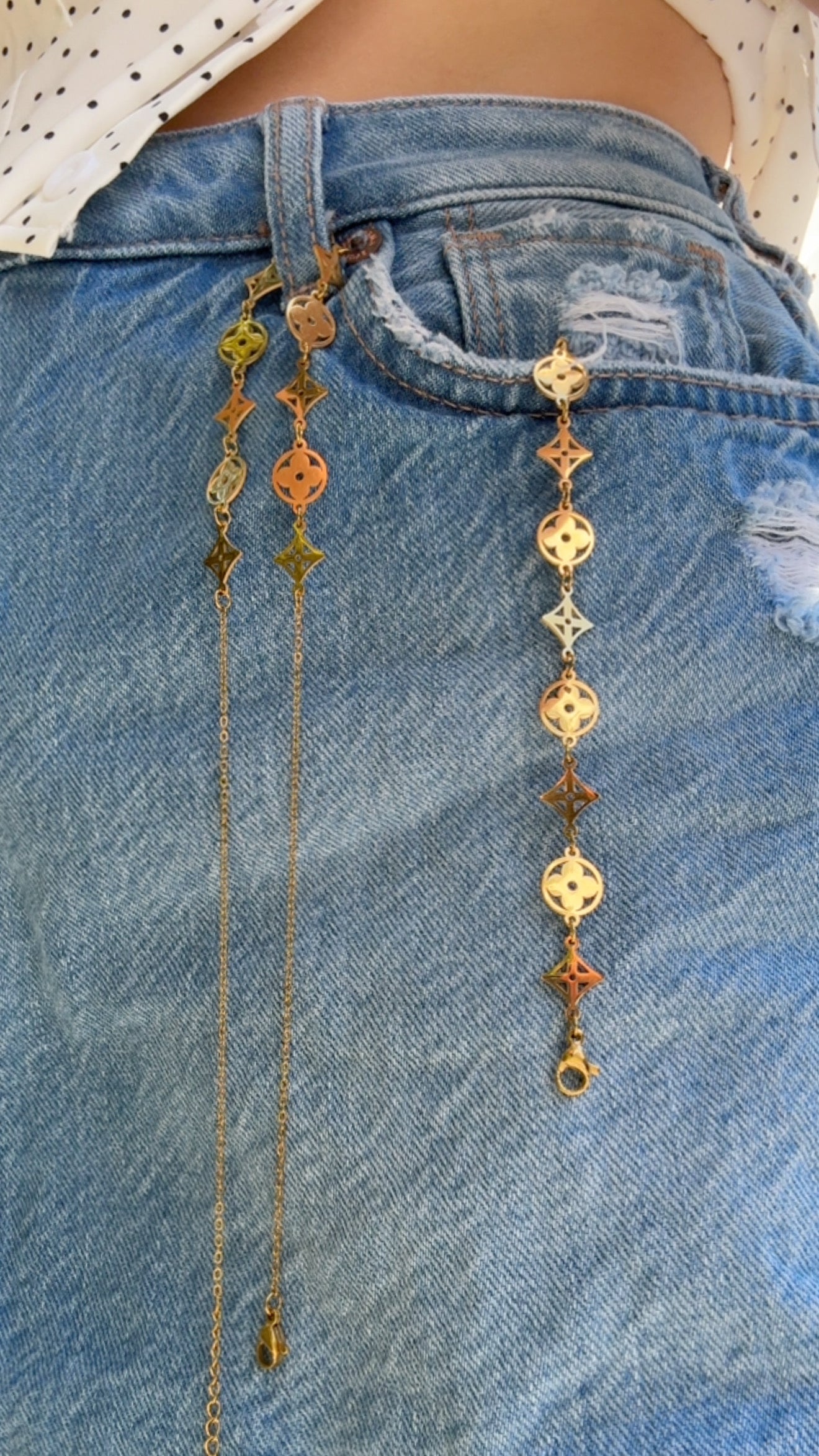The Euro Summer 316L Stainless Steel Necklace + Bracelet Duo