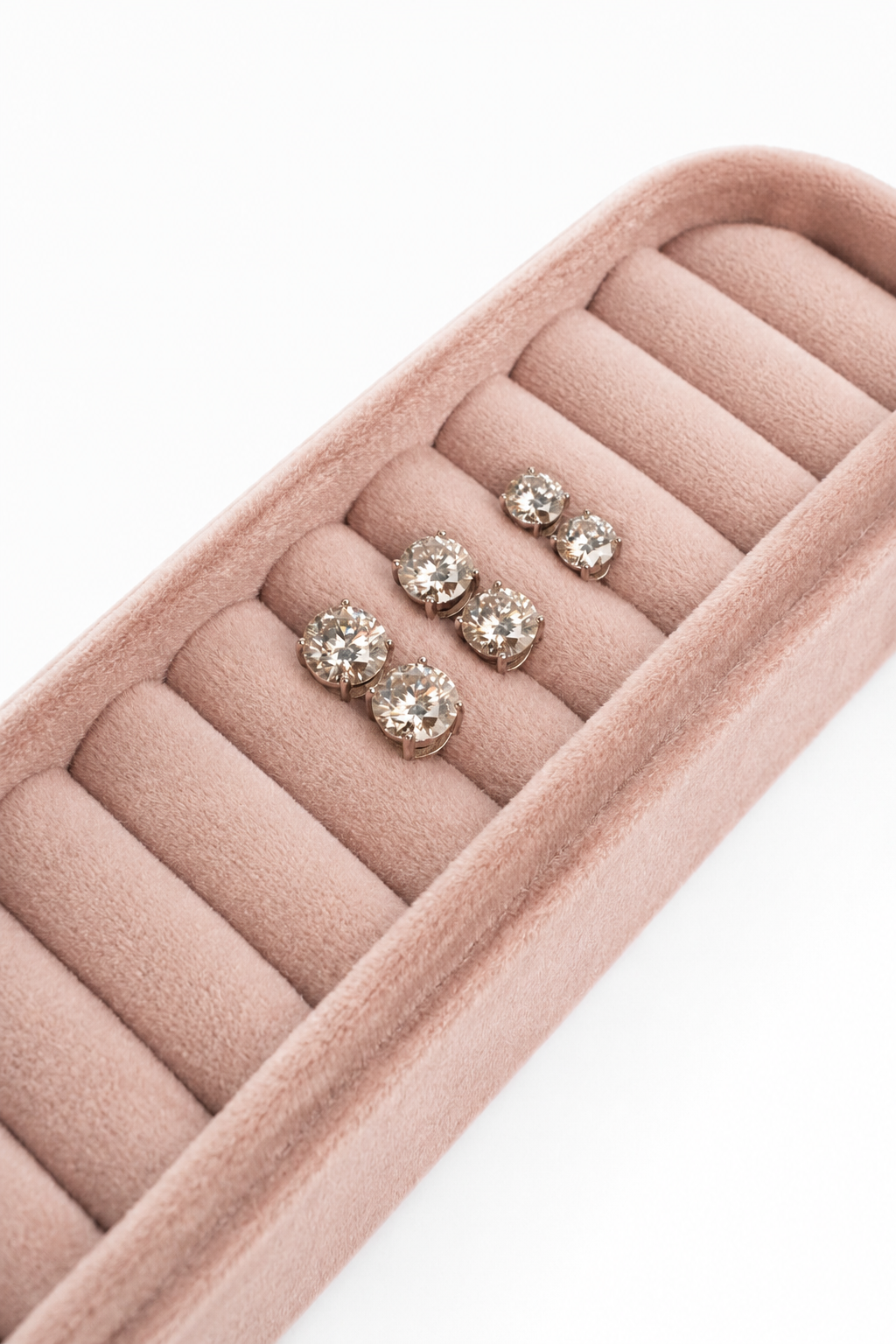 Aria .925 Sterling Silver Moissanite Studs