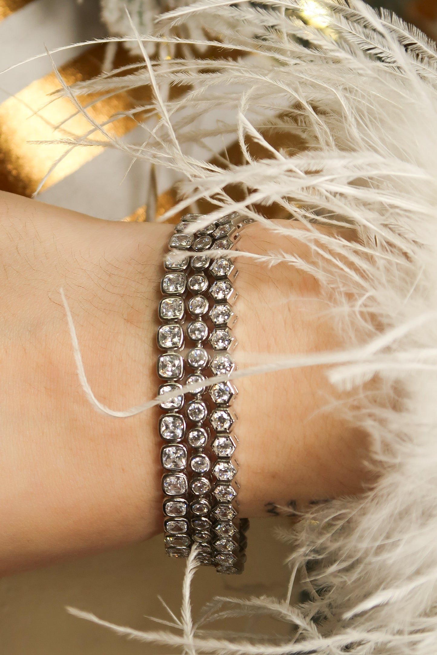 The Legacy .925 Sterling Silver Bezel Tennis Bracelet