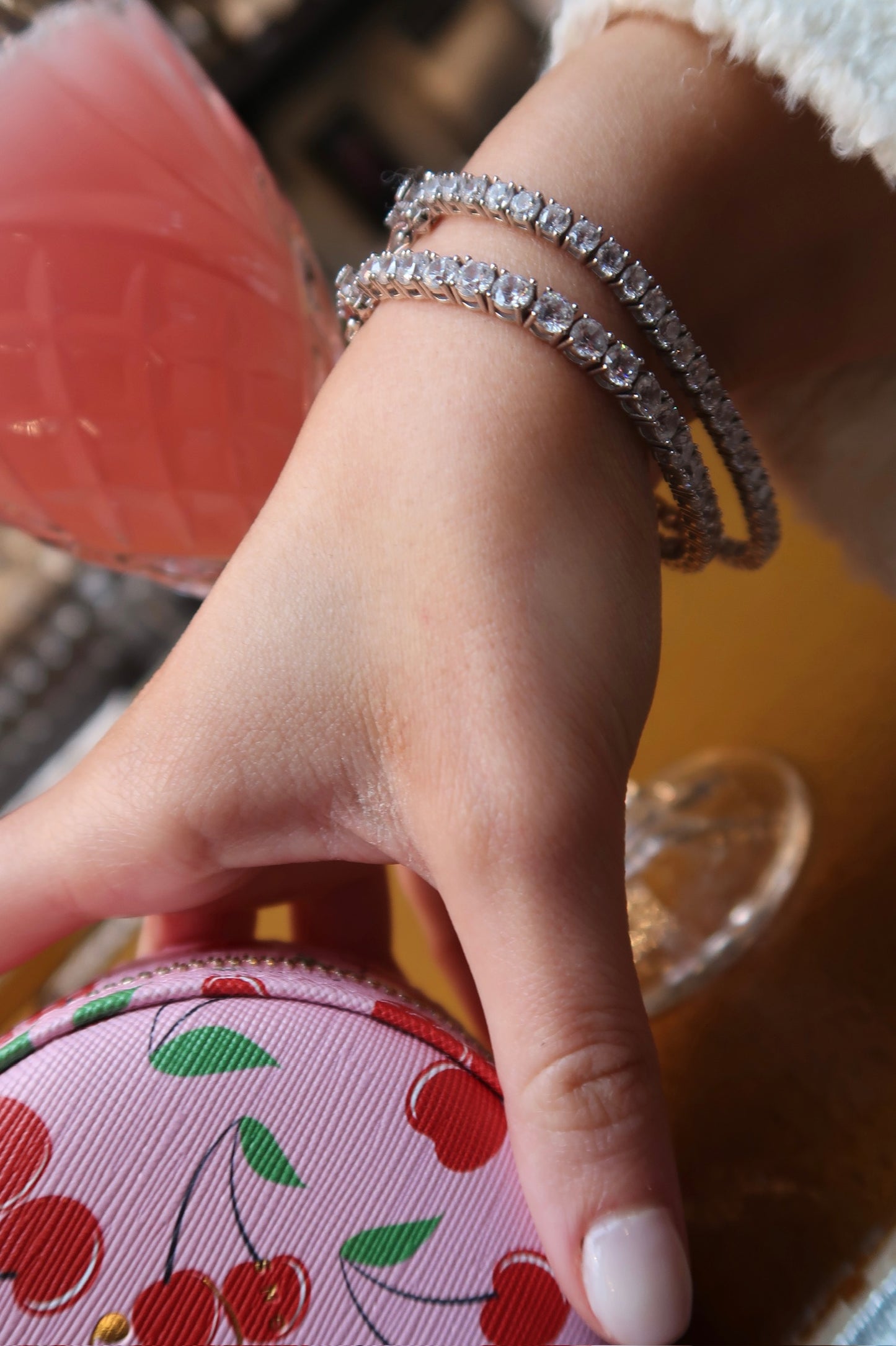 Odette .925 Sterling Silver 3mm and 4mm Bracelet Duo