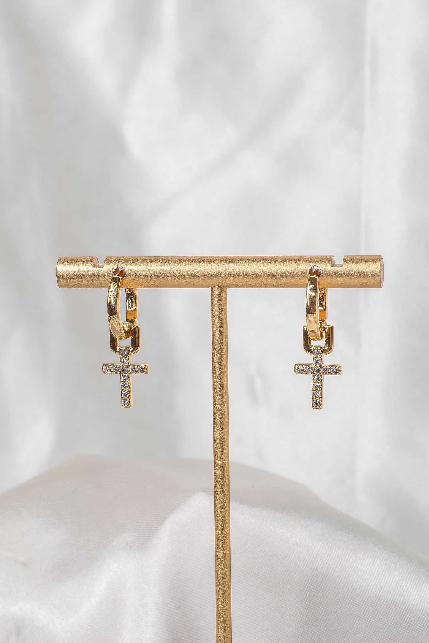 Gold Cross 316L Stainless Steel Duo