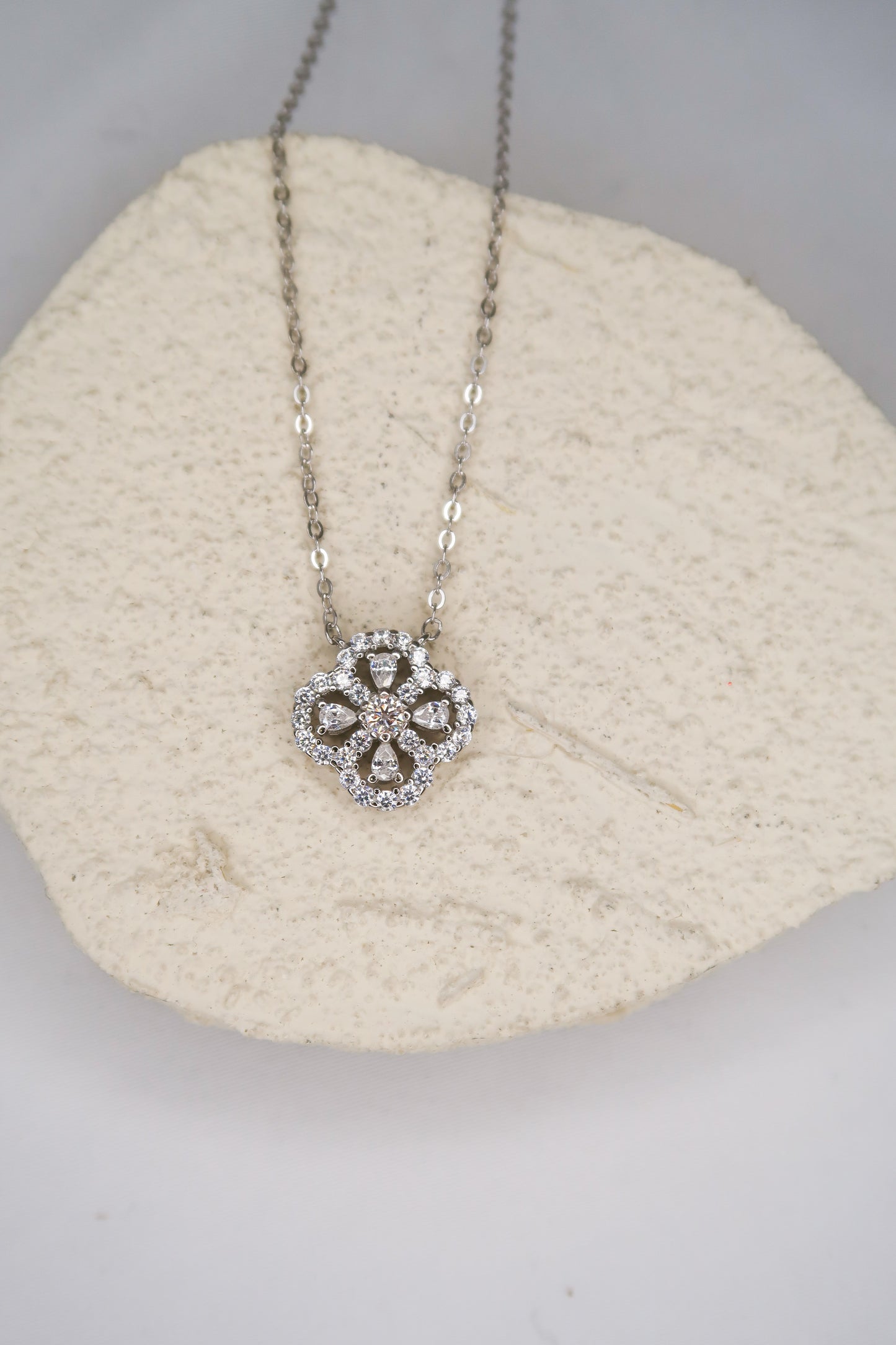 Clover .925 Sterling Silver Necklace