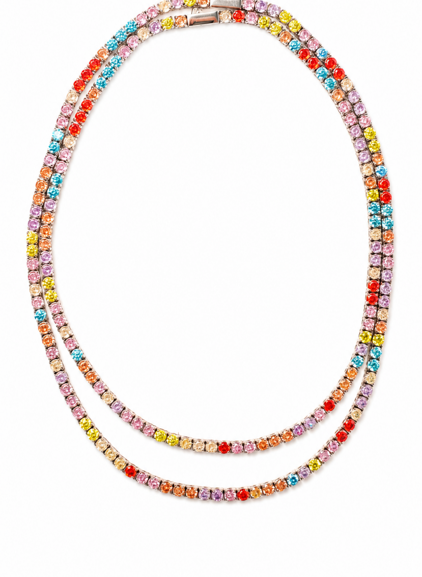 Odette 4MM Multi-Colored 316L Stainless Steel Necklace