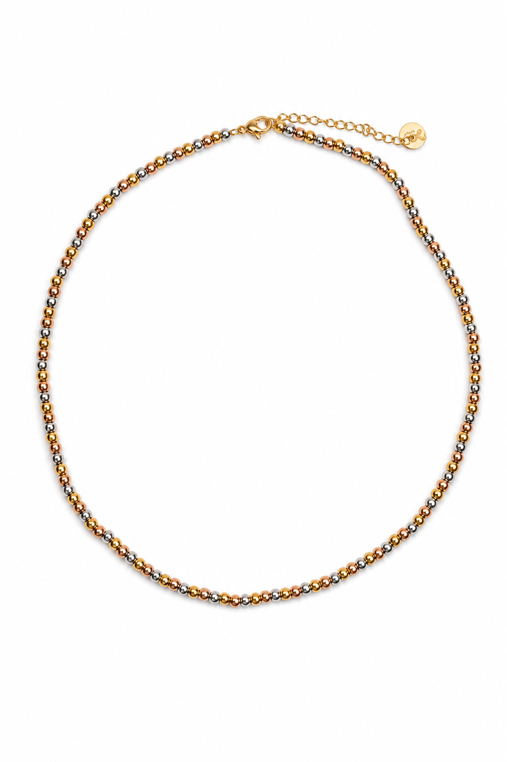 The Mixed Metals Edit 316L Stainless Steel Layering Necklace Quad