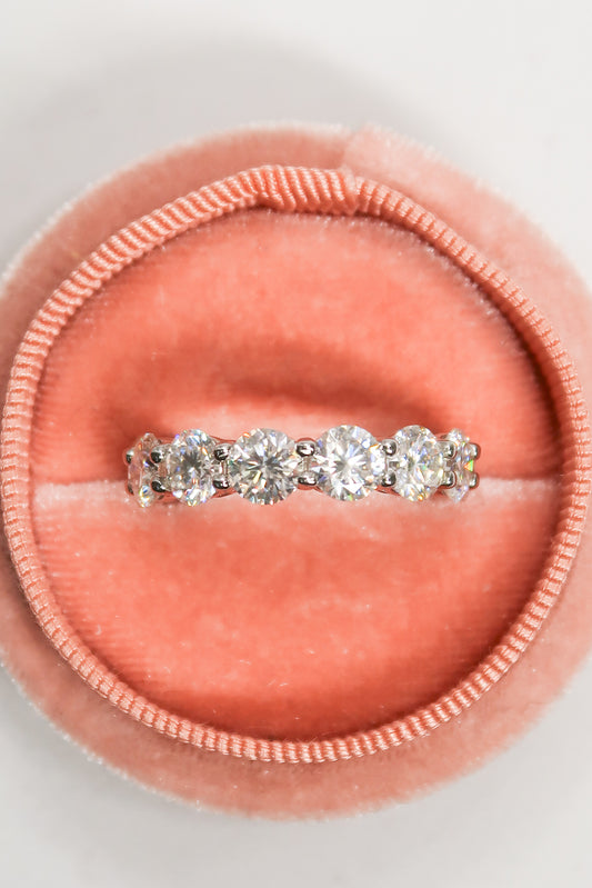 Forever XL Band .925 Sterling Silver Moissanite Infinity Band