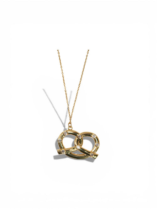 Don't Get it Twisted 316L Stainless Pretzel Necklace