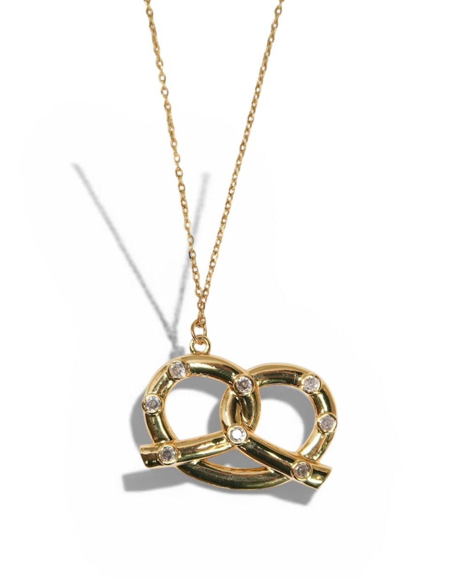Don't Get it Twisted 316L Stainless Pretzel Necklace
