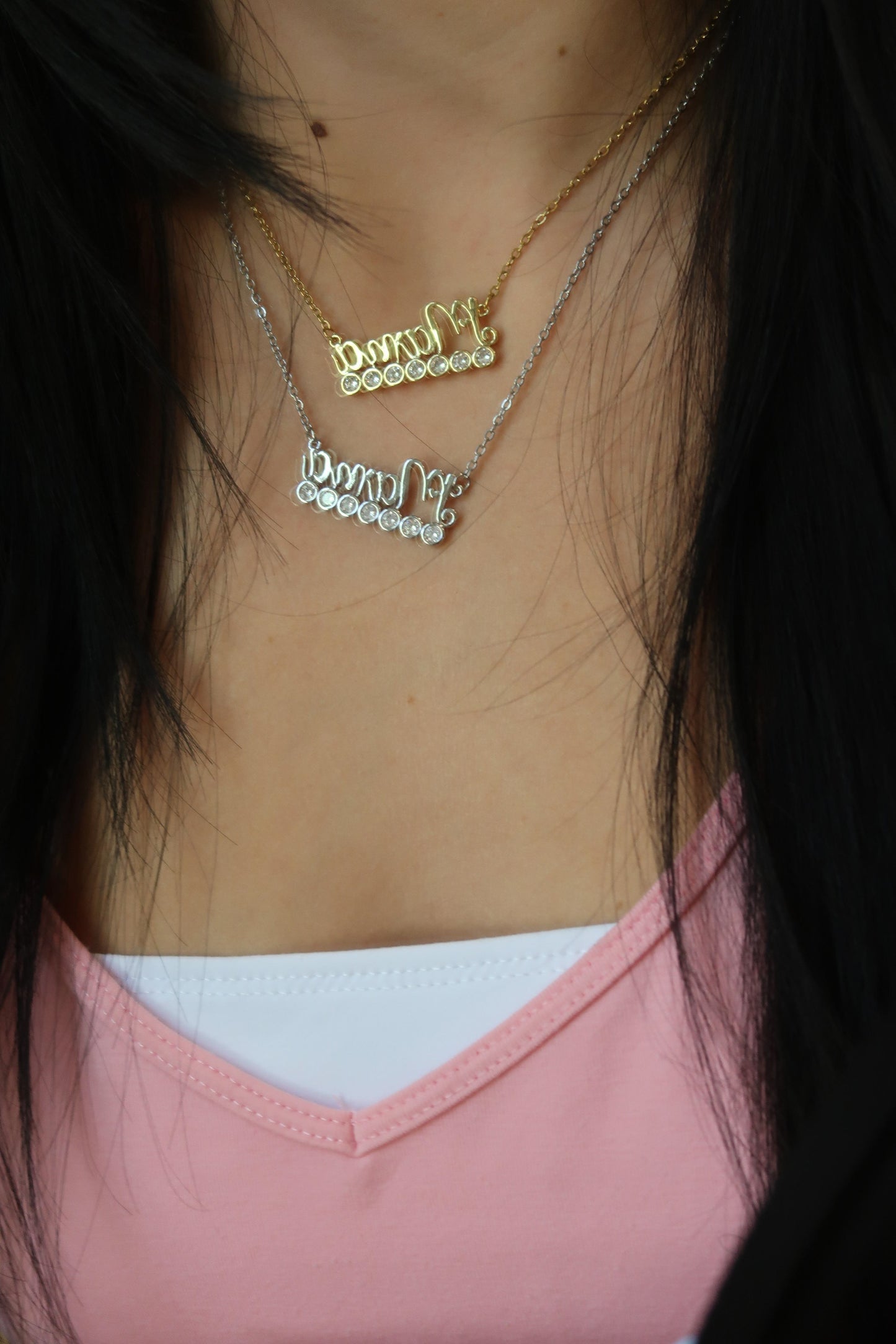 Mama 316L Stainless Steel Necklace with Matching Bonus Bracelet/Anklet
