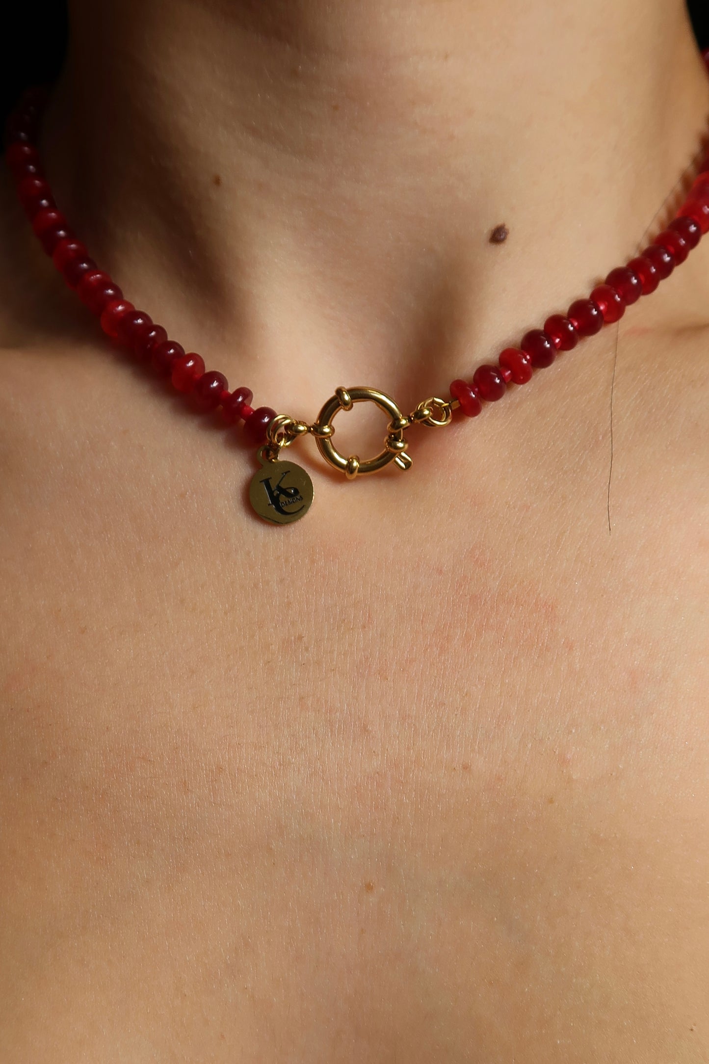 Genius Natural Stone Necklace PLUS Cross Charm  and Fearfully Wonderfully Made