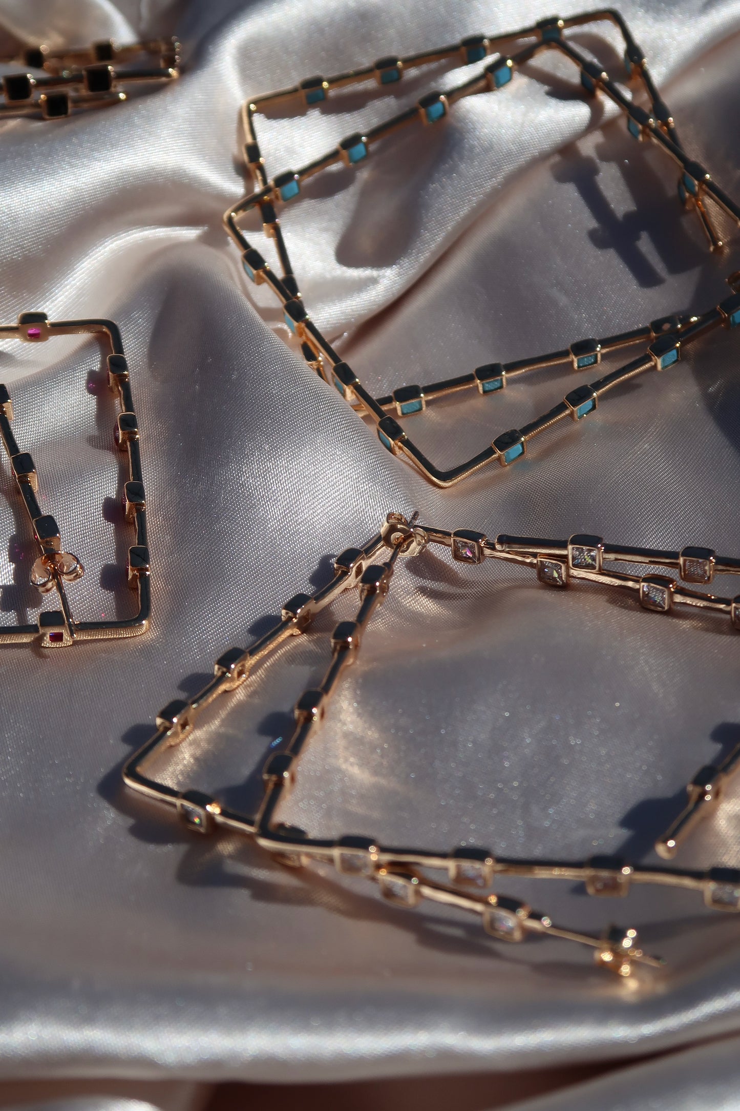 Nolita 316L Stainless Steel Crystal Hoop Earrings