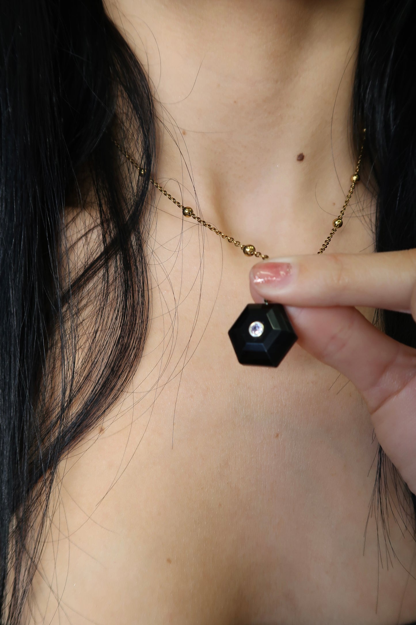 Homecoming Natural Stone Crystal Charm