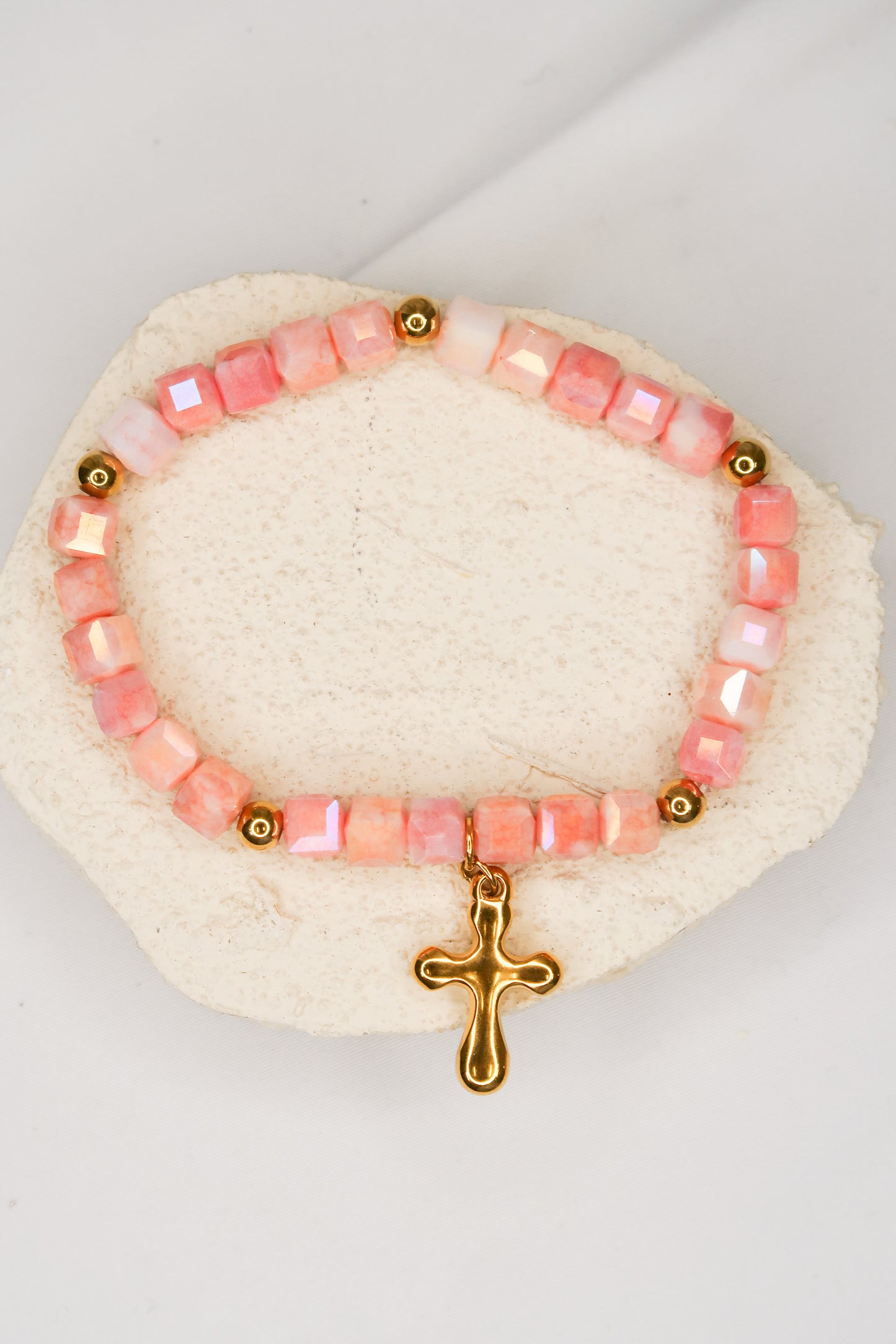 Brandi's Spring Bloom Natural Stone Bracelet Stack