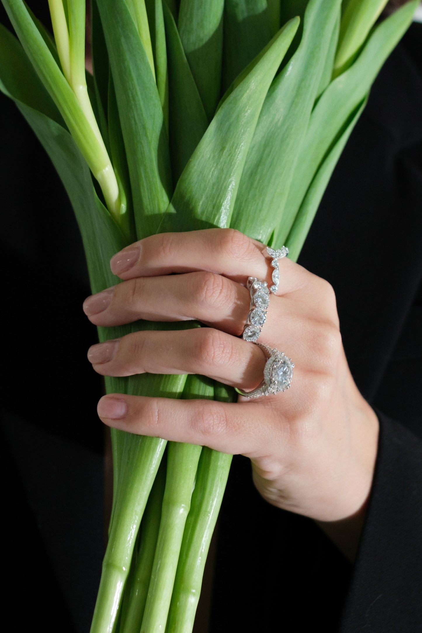 HBIC In Training .925 Sterling Silver 5 Carat Moissanite Ring