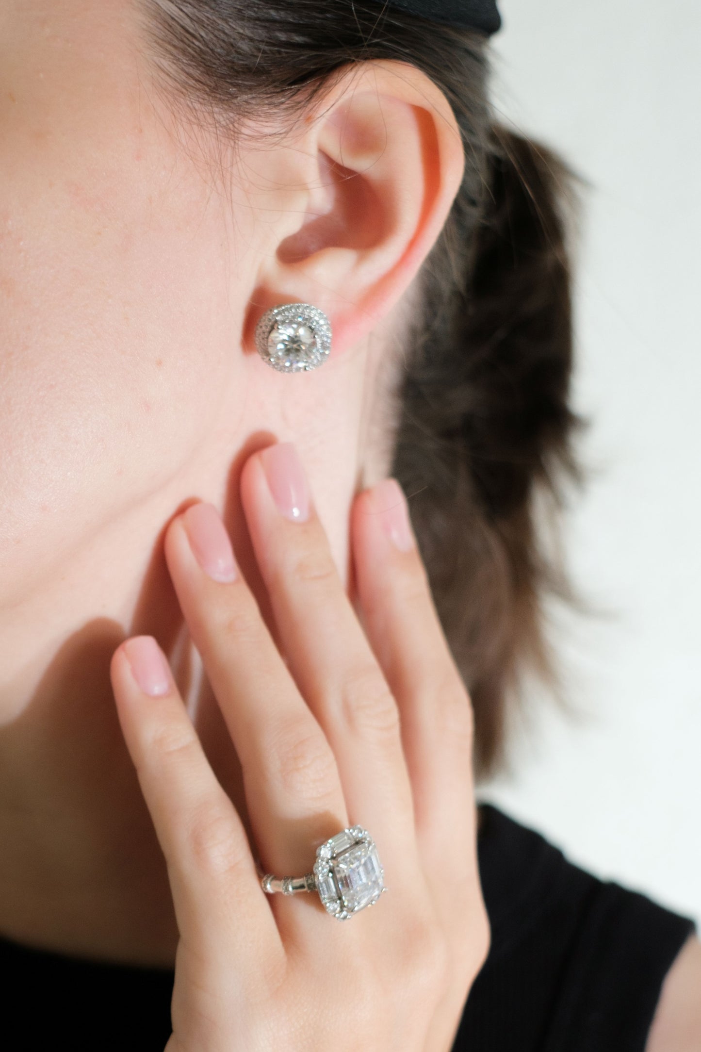 Dynasty .925 Sterling Silver 6 Carat Moissanite Studs