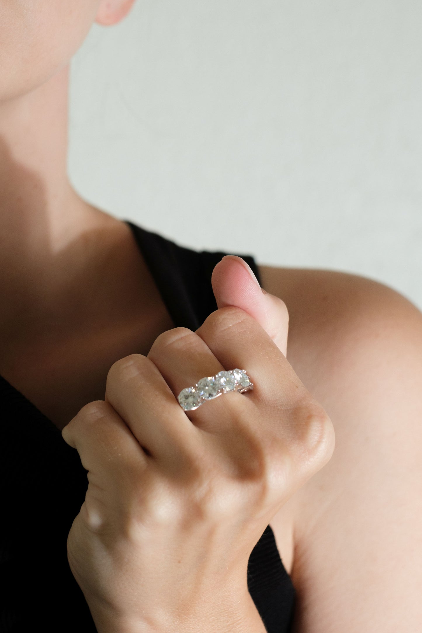 HBIC In Training .925 Sterling Silver 5 Carat Moissanite Ring