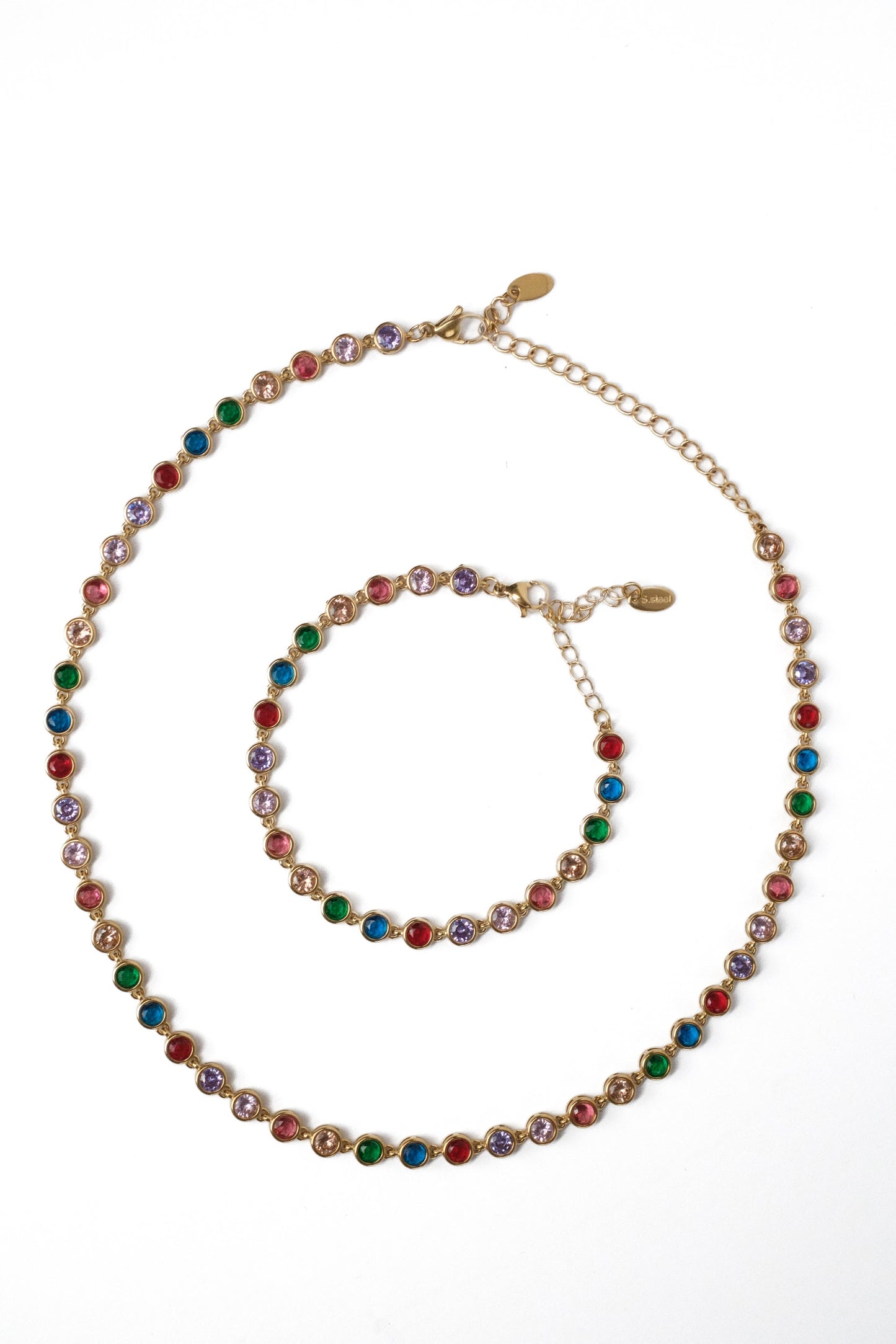 Color Me Golden 316L Stainless Steel Bracelet and Necklace Duo-pre order