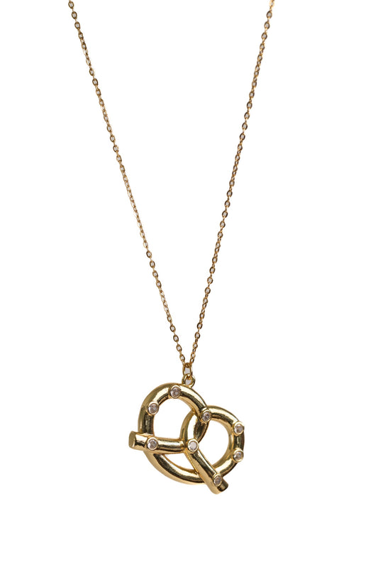 Don't Get it Twisted 316L Stainless Pretzel Necklace