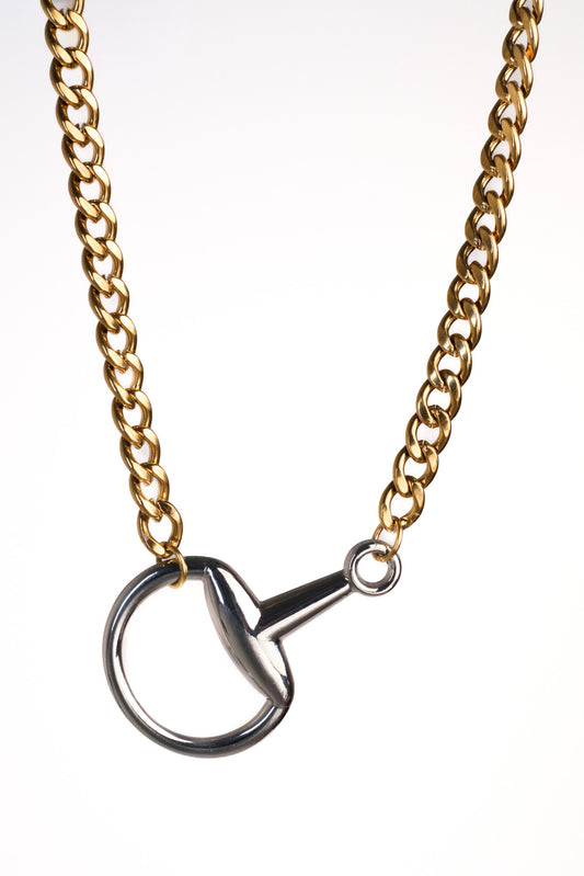 In Control Horse Bit 316L Stainless Steel Necklace