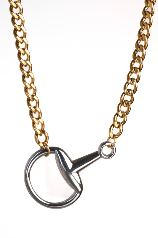 In Control Horse Bit 316L Stainless Steel Necklace