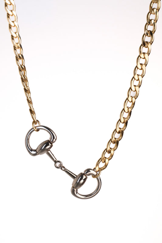 Hold The Reins Horse Bit 316L Stainless Steel Necklace