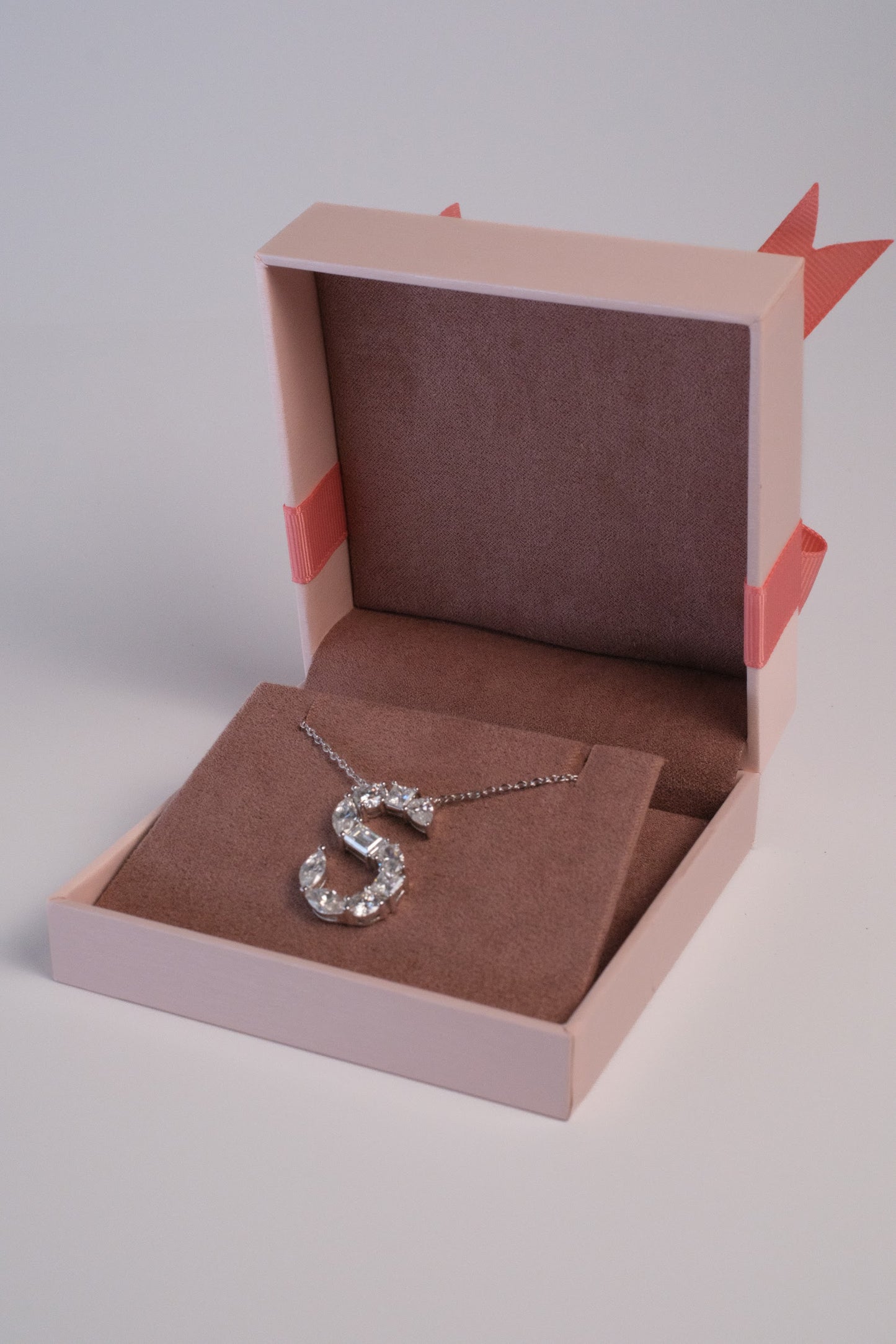 The Signature Initial .925 Sterling Silver Moissanite Necklace