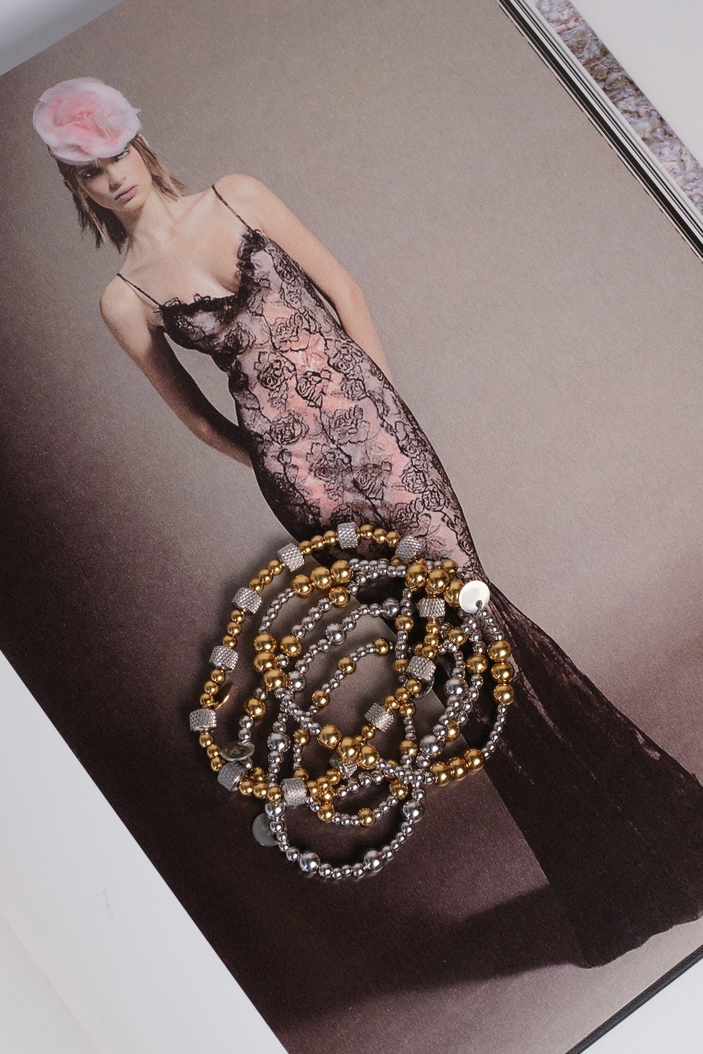 Even Odds Mixed Metal 316L Stainless Steel 5 Piece Bracelet Stack