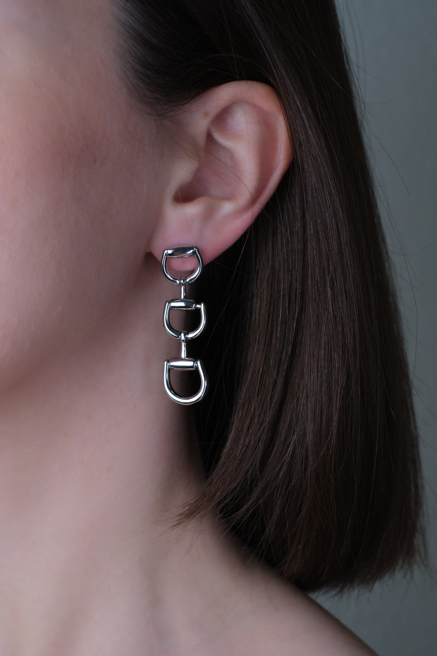 Lucky Horse Bit Earrings 316L Stainless Steel Earrings