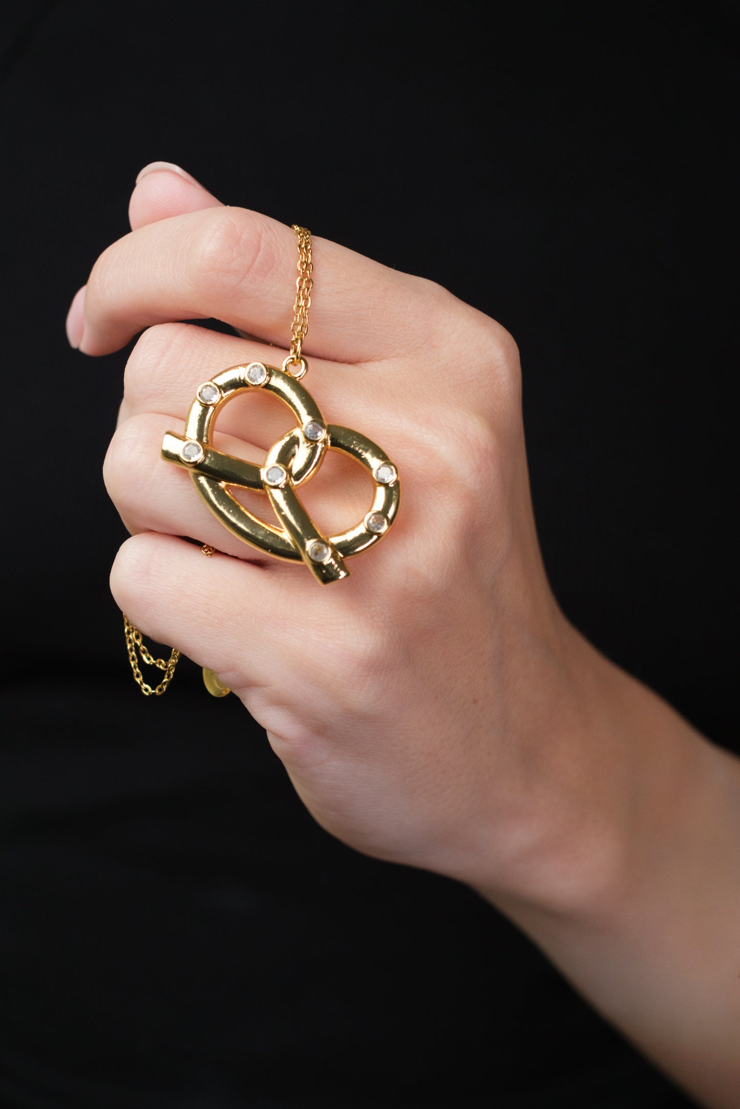 Don't Get it Twisted 316L Stainless Pretzel Necklace