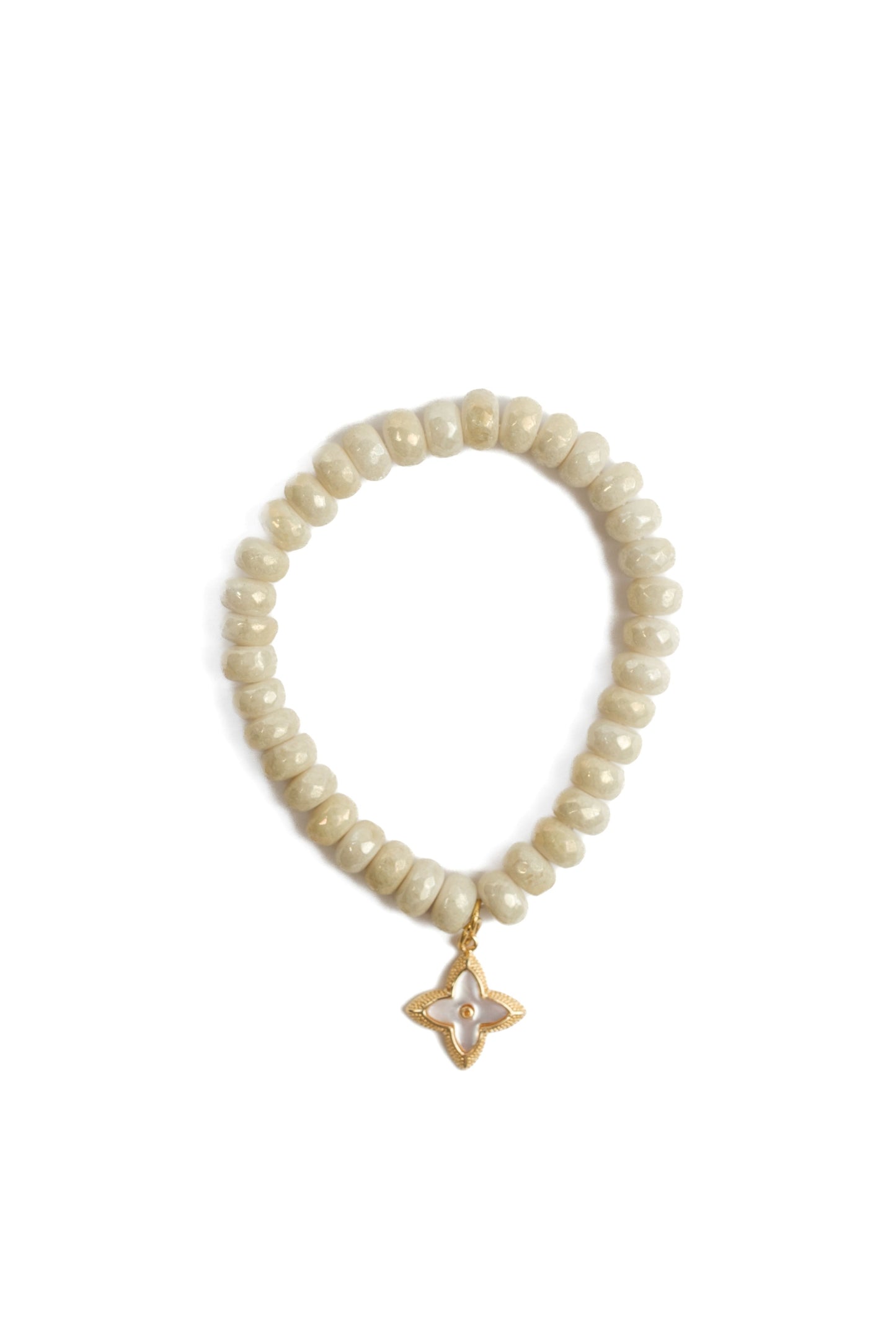 Coastal Latte Natural Stone 3 Piece Bracelet Stack