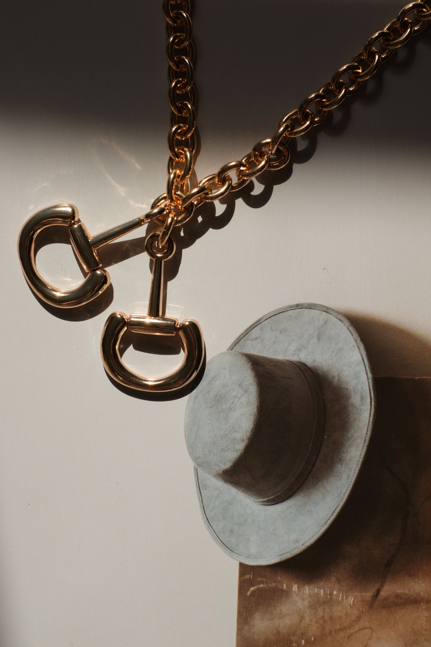 Hold the Reins Gold 316L Stainless Steel Necklace
