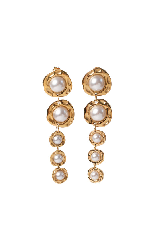 Classic, Obviously Pearl Drop 316L Stainless Steel Earrings