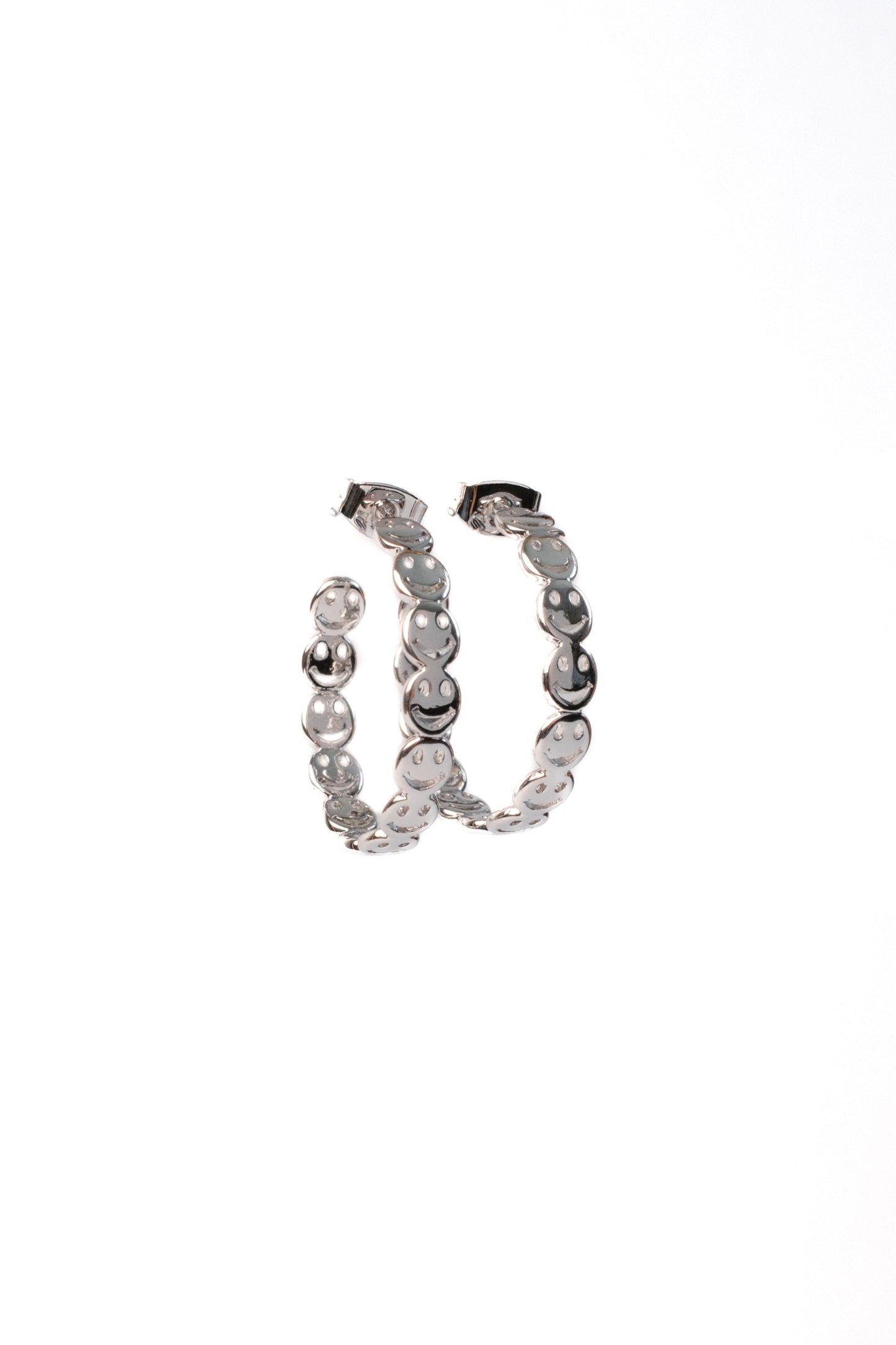 Little Miss Smiley Face 316L Stainless Steel Hoops