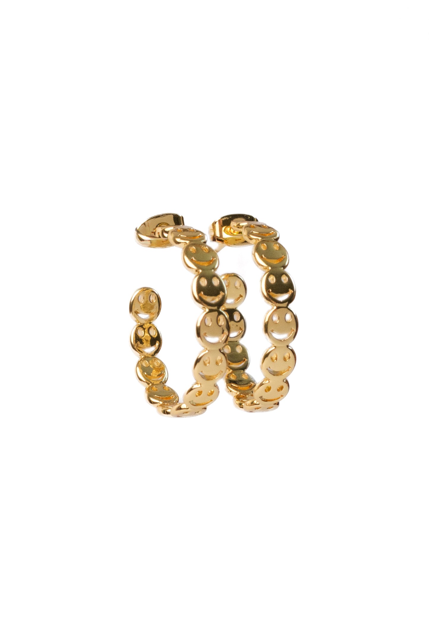 Little Miss Smiley Face 316L Stainless Steel Hoops