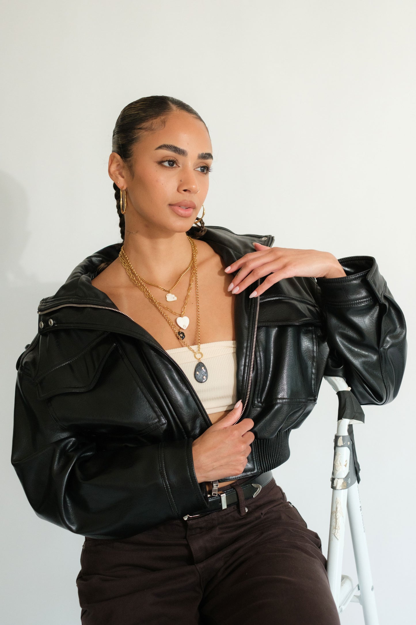 Wildflower Daydream Layering 316L Stainless Steel Necklace Set