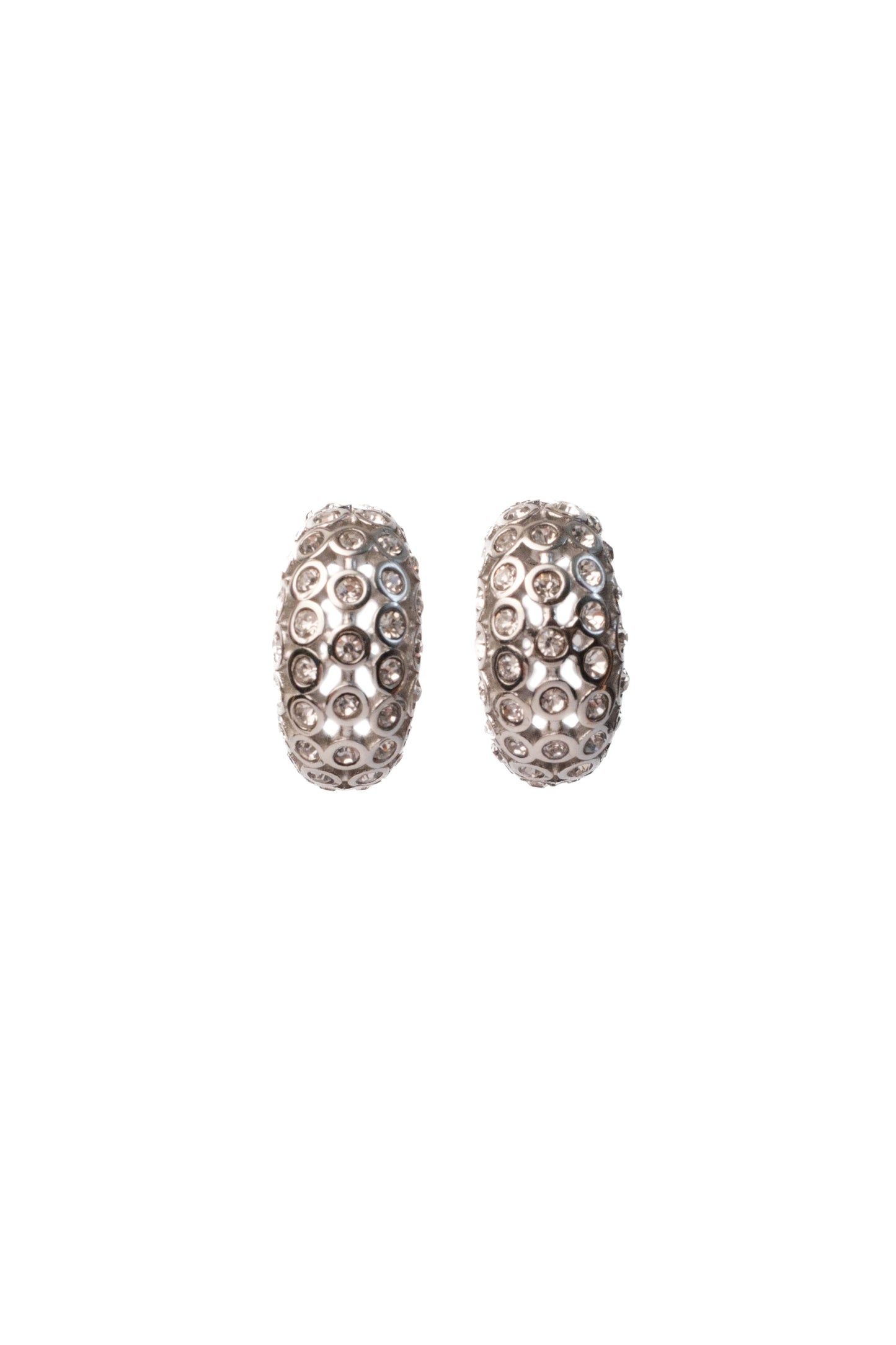 VIP Only Crystal Studded 316L Stainless Steel Earrings