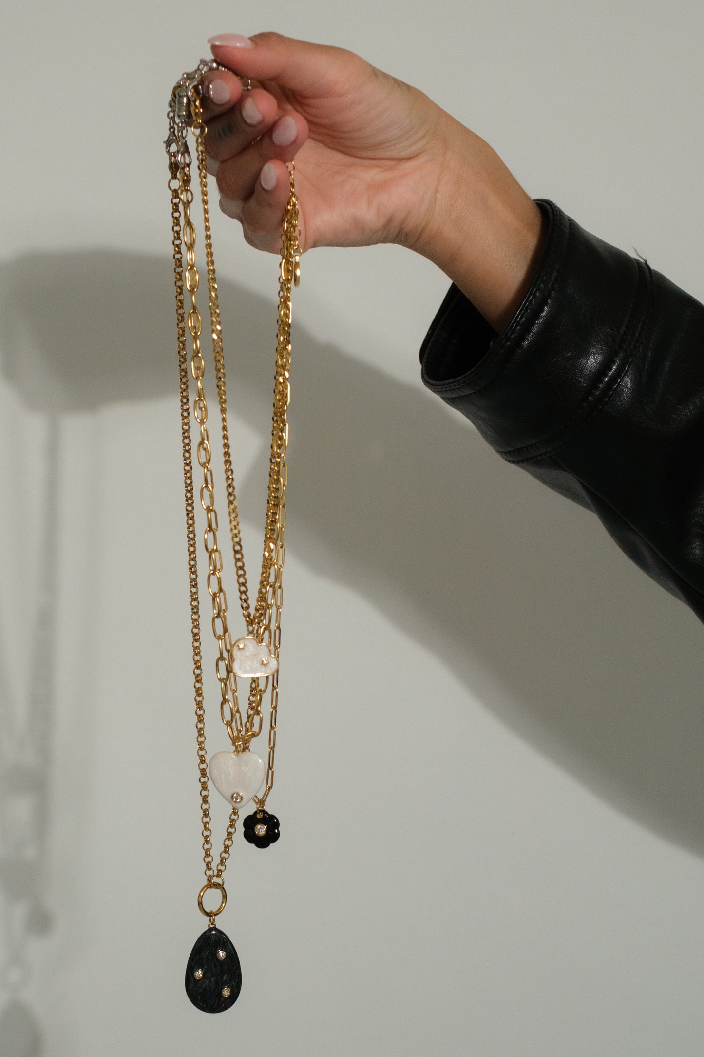 Wildflower Daydream Layering 316L Stainless Steel Necklace Set