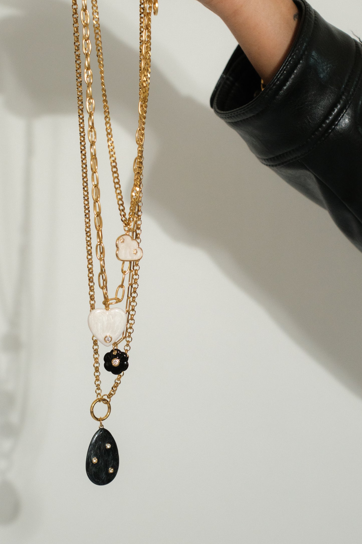 Wildflower Daydream Layering 316L Stainless Steel Necklace Set