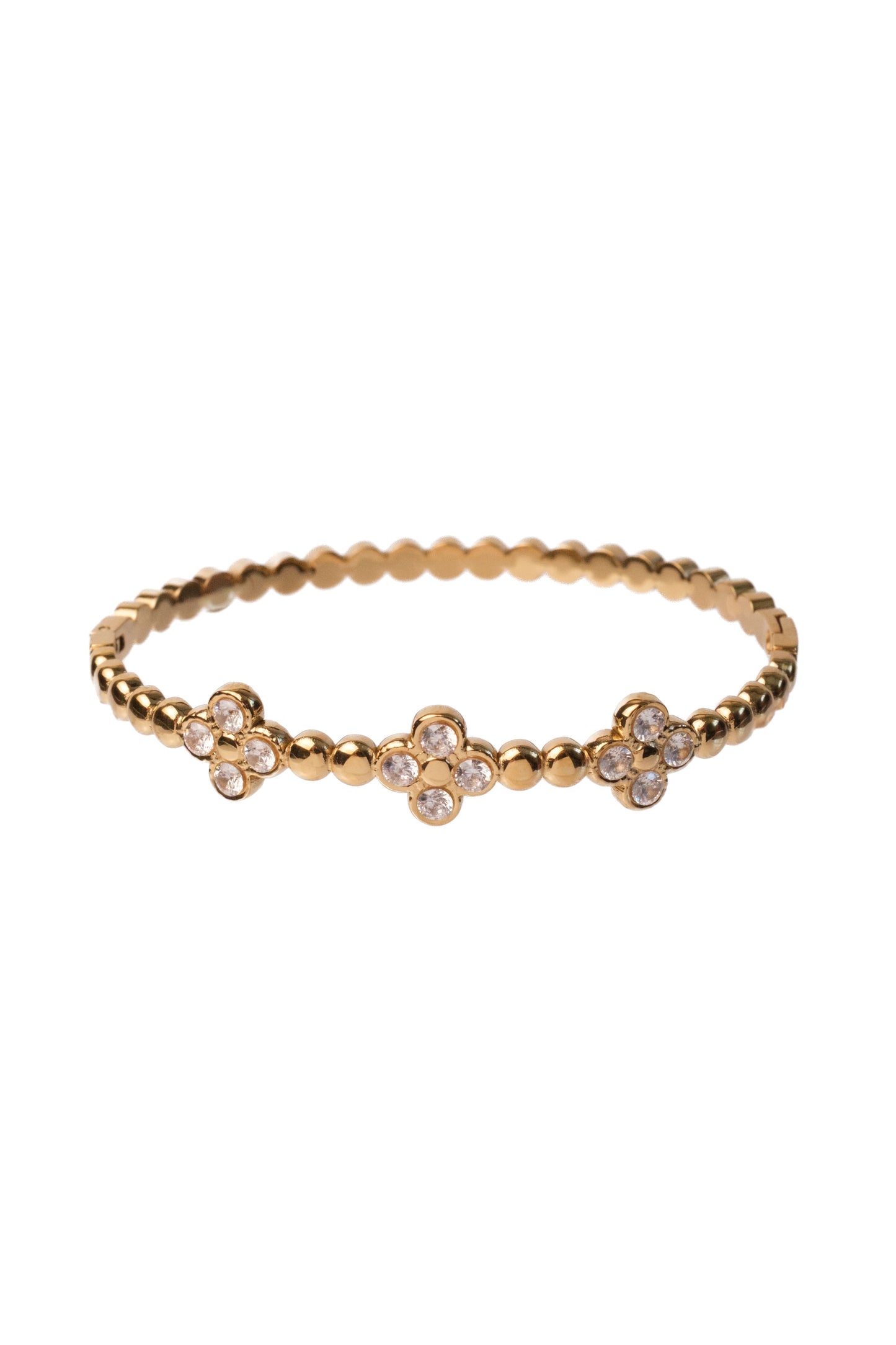 Rich Energy Clover 316L Stainless Steel Bangle