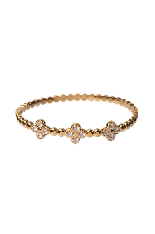 Rich Energy Clover 316L Stainless Steel Bangle