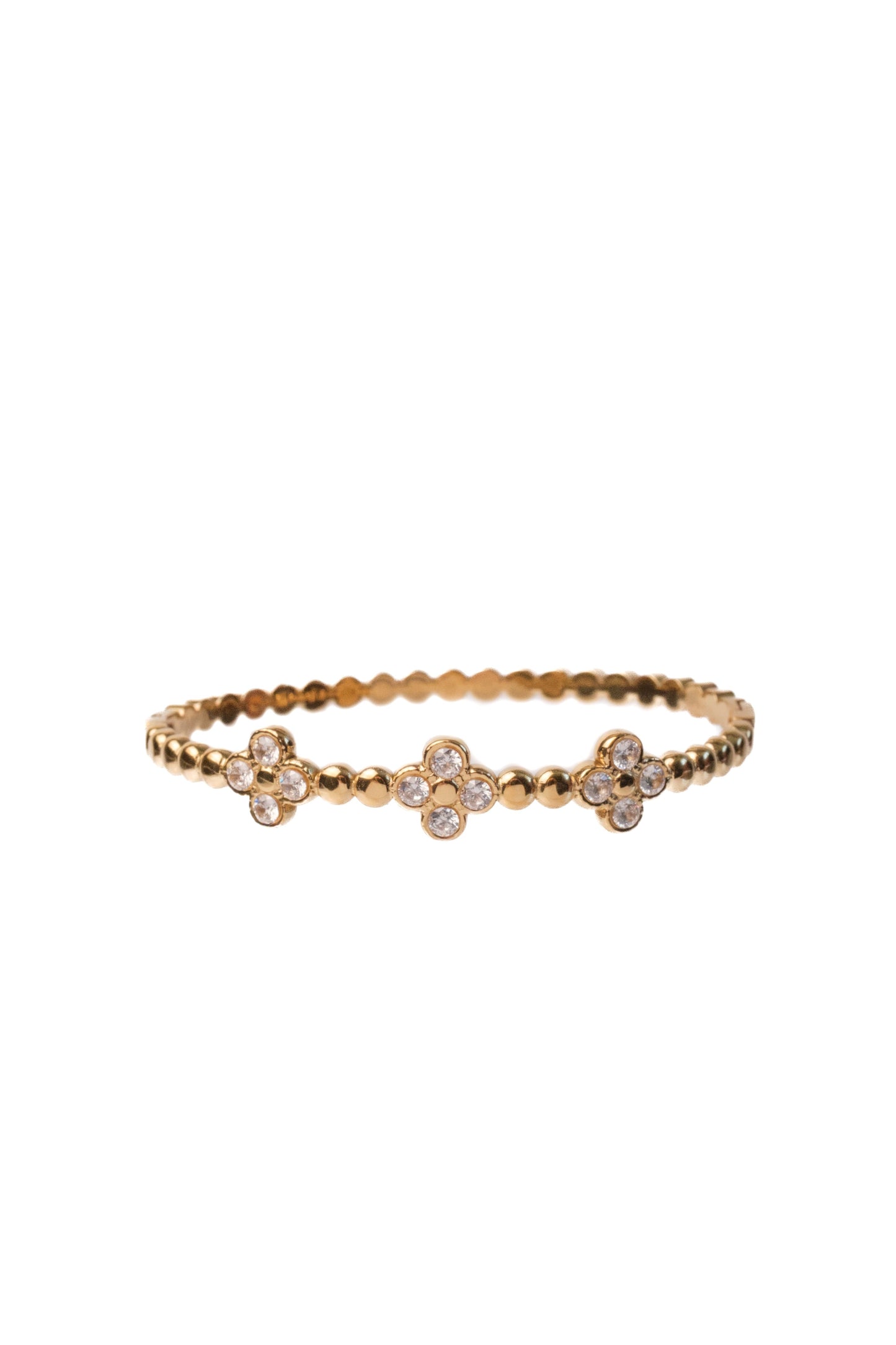 Rich Energy Clover 316L Stainless Steel Bangle