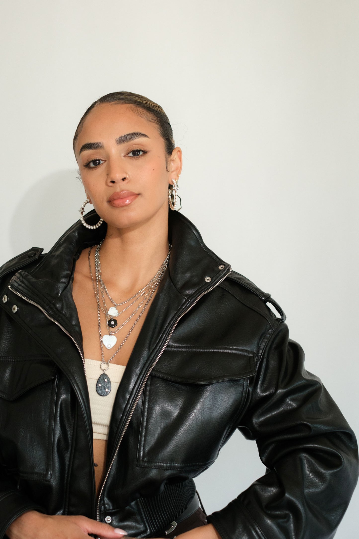 Wildflower Daydream Layering 316L Stainless Steel Necklace Set