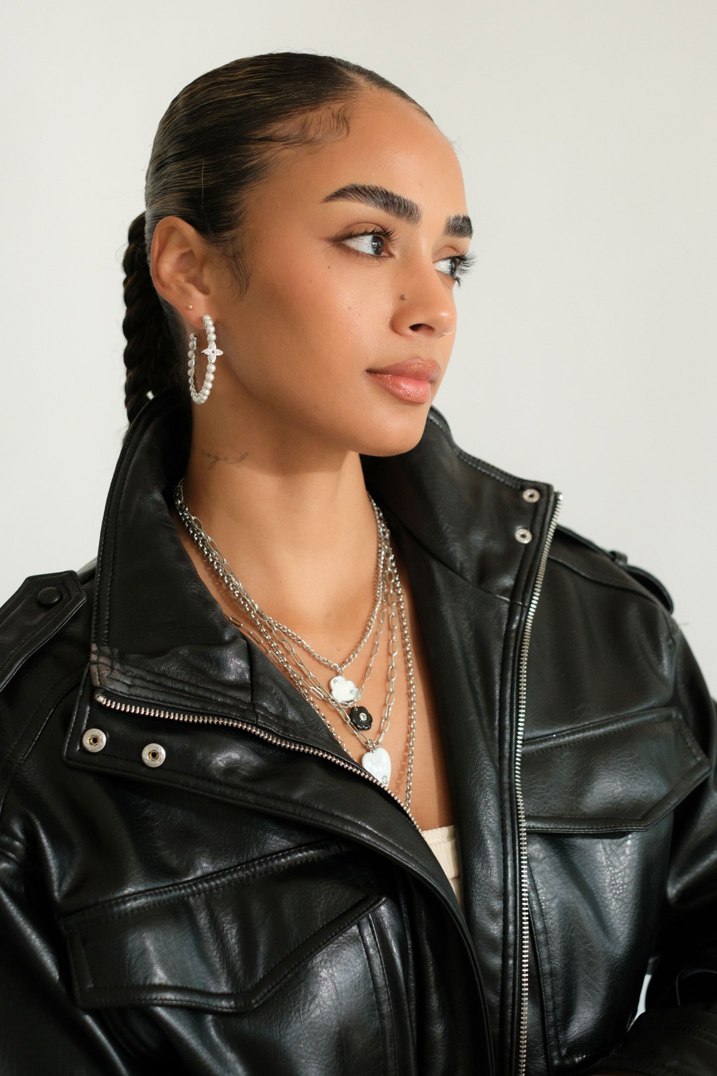 Wildflower Daydream Layering 316L Stainless Steel Necklace Set